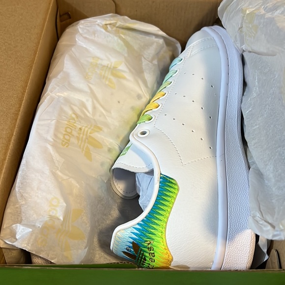 Adidas Disney Stan Smith Tinker Bell Shoes 7.5 - Picture 9 of 9